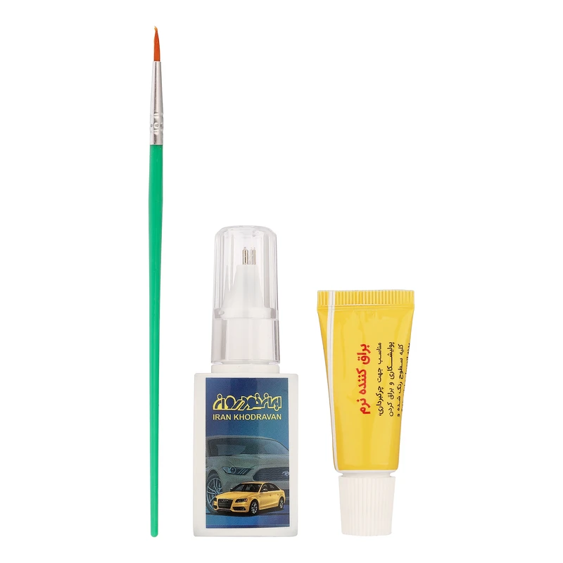 قلم خشگیر بدنه ایران خودروان رنگ مشکی آبنوسی کد 69988 حجم 30 میلی لیتر مجموعه 3 عددی