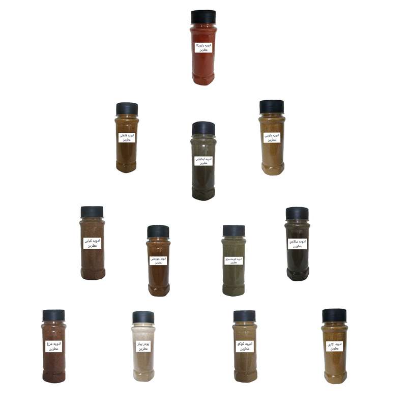 پک ادویه عطرین -1105 گرم مجموعه 12 عددی