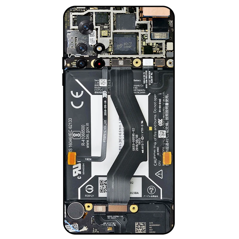 کاور مگافون طرح برد موبایل مدل 8004 مناسب برای گوشی موبایل شیائومی Redmi Note 11s 5G / 11T 5G	