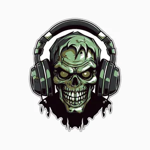 استیکر لپ تاپ و موبایل بووم طرح دیجی زامبی مدل Street Art کد MA142