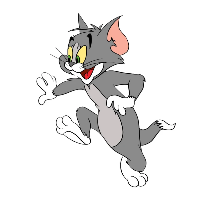 استیکر پارچه و لباس پاد آفرین مدل کارتونی تام و جری موش و گربه بامزه جذاب کد 1669