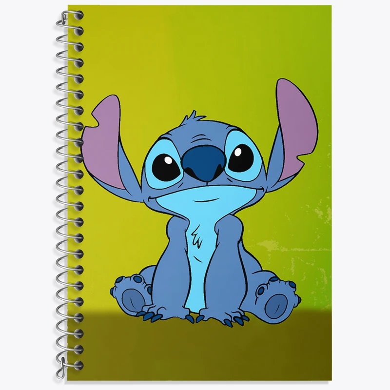 دفتر زبان 50 برگ خندالو مدل دو خط طرح استیچ (Stitch) کد 37179