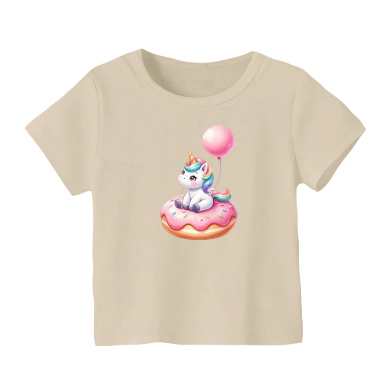 تی شرت آستین کوتاه بچگانه مدل یونیکورن کد ۱۸