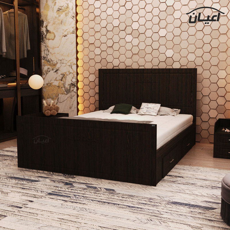 تخت خواب دونفره اعیان مدل FH402 سایز 160x200 سانتی متر