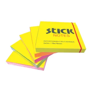 کاغذ یادداشت چسب دار مدل Mo10 سایز 7.6x7.6 سانتی متر بسته 5 عددی