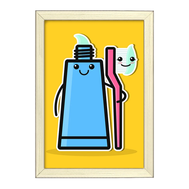 تابلو خندالو طرح دندان و دندانپزشکی کودکانه کد 27759