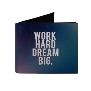 کیف پول طرح work hard dream big مدل kp704