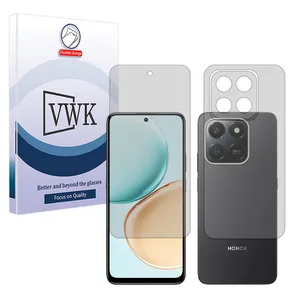VWK Tough model matte screen protector suitable for Honor 400 Smart mobile phone along with the back protector