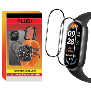 محافظ صفحه نمایش نانو پلاس مدل Pmma-PL مناسب برای ساعت هوشمند شیائومی Mi band 9 بسته دو عددی