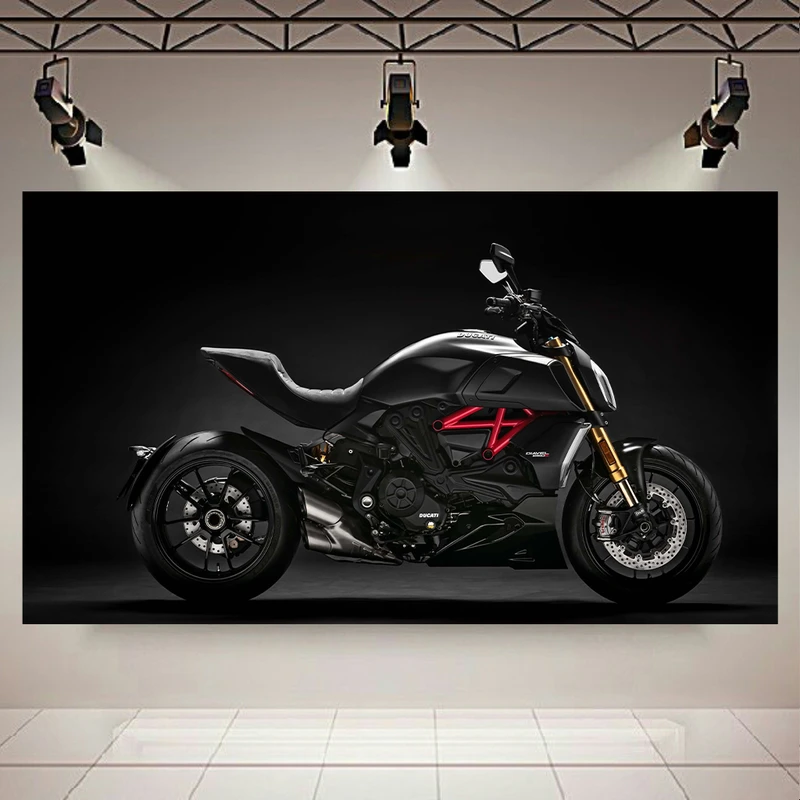 تابلو شاسی طرح موتور مدل دوکاتی Diavel کد AR4970