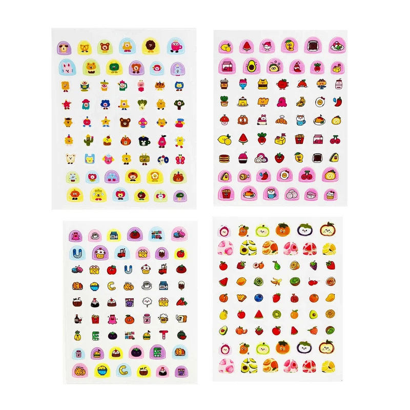 برچسب لنز ناخن مدل فانتزی بسته 4 عددی