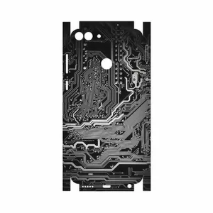 MAHOOT Black Printed Circuit Board-FullSkin Cover Sticker for Huawei P Smart