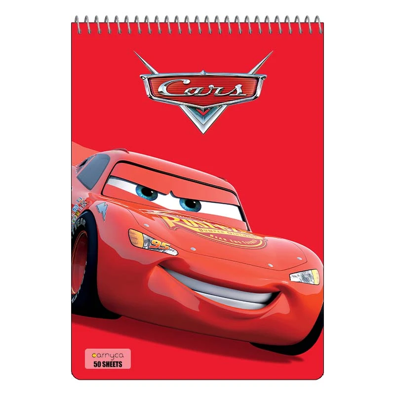 دفتر نقاشی 50 برگ کارنیکا طرح ماشین ها Cars کد 25501
