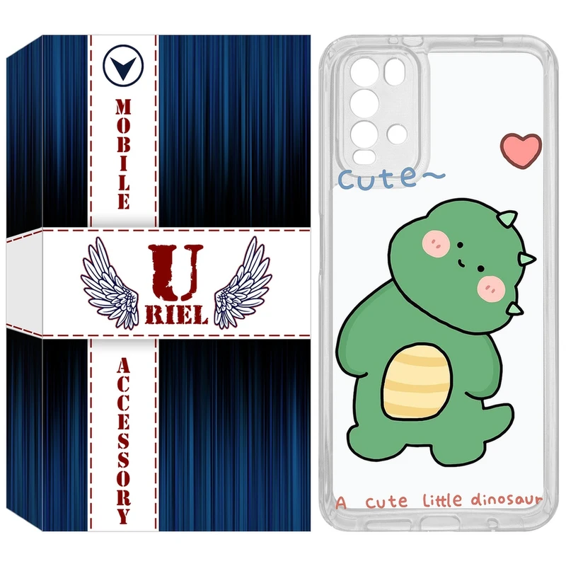 کاور یوریل مدل Clear کد 3 طرح دایناسور مناسب برای گوشی موبایل شیائومی Redmi 9T / Poco M3