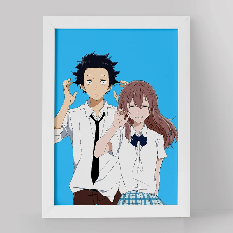 تابلو خندالو مدل شوکو نیشیمیا و شویا ایشیدا انیمه سایلنت ویس کد 15790