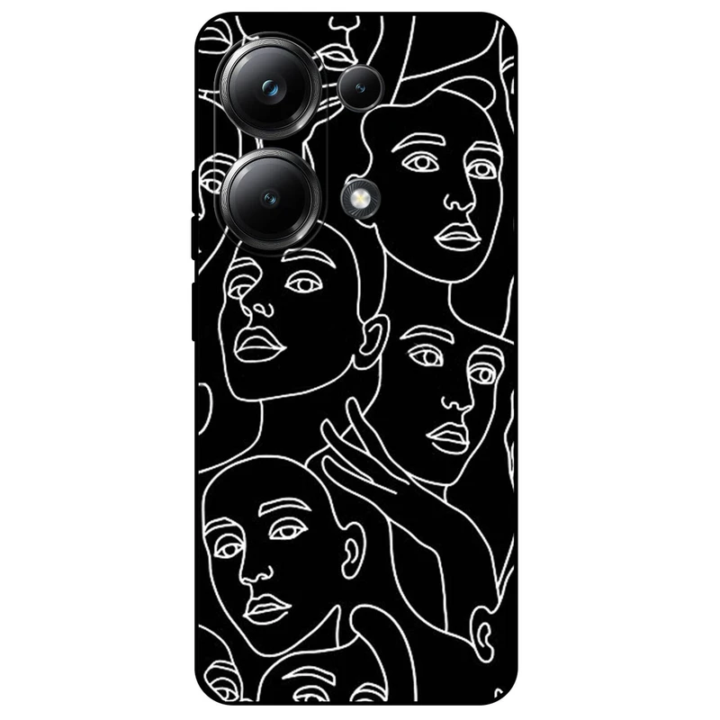 کاور مگافون طرح دخترانه مدل 7762 مناسب برای گوشی موبایل شیائومی Poco M6 Pro