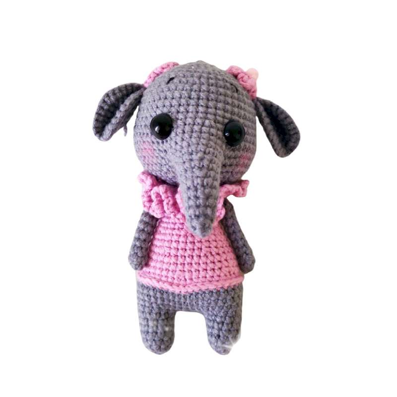 عروسک بافتنی مدل فیل کوچولو کد 60215
