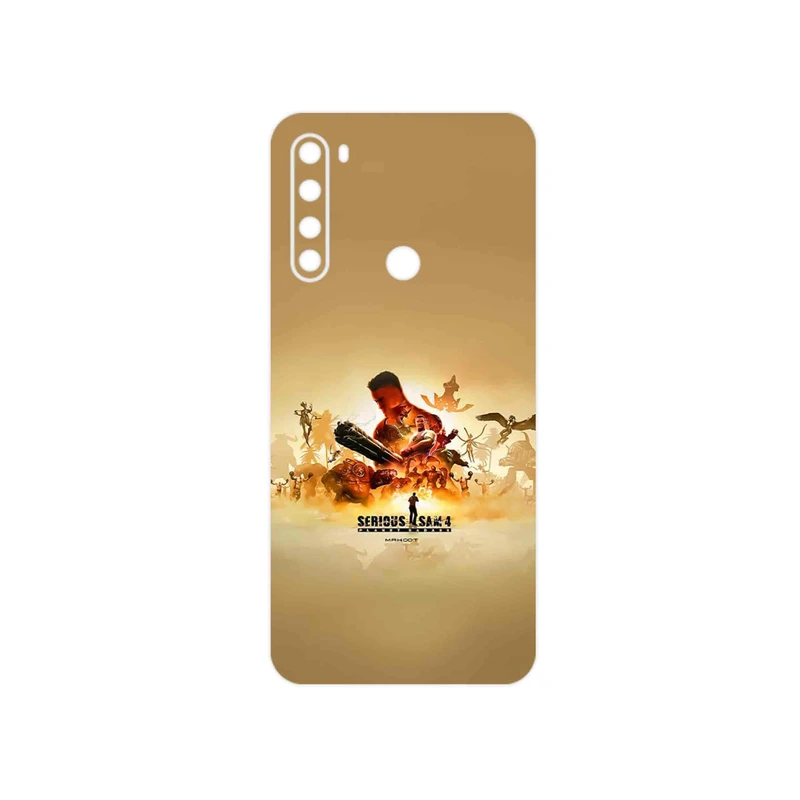 برچسب پوششی ماهوت مدل Serious Sam Game Series مناسب برای گوشی موبایل شیائومی Redmi Note 8 2021