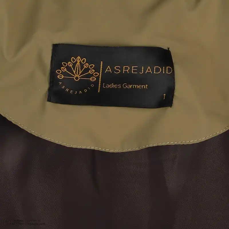 کاپشن زنانه عصر جدید مدل 3045-1 رنگ زیتونی