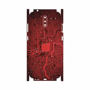 MAHOOT Red Printed Circuit Board-FullSkin Cover Sticker for Nokia 2.3