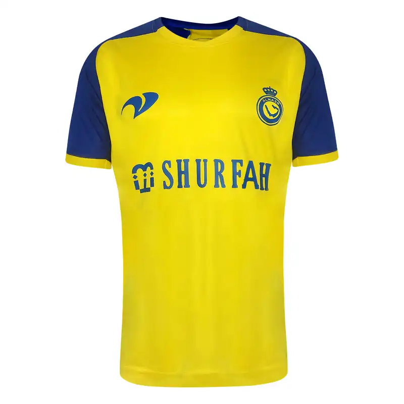 ست تی شرت آستین کوتاه و شلوارک ورزشی پسرانه مدل النصر رونالدو کد 2023