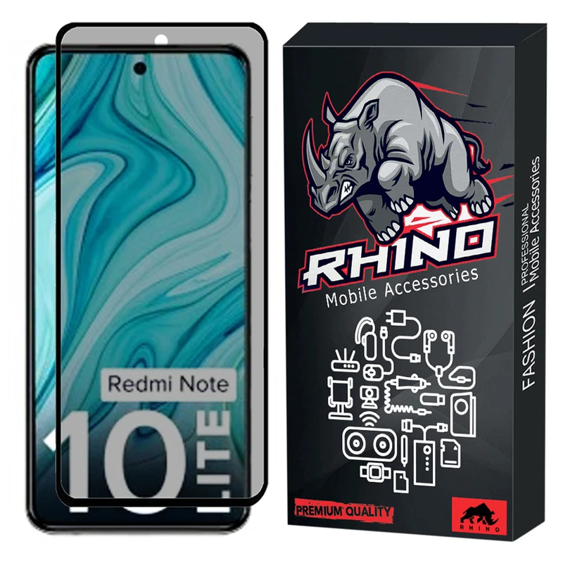 محافظ صفحه نمایش حریم شخصی راینو مدل R-Privacy مناسب برای گوشی موبایل شیائومی Redmi Note 10 Lite