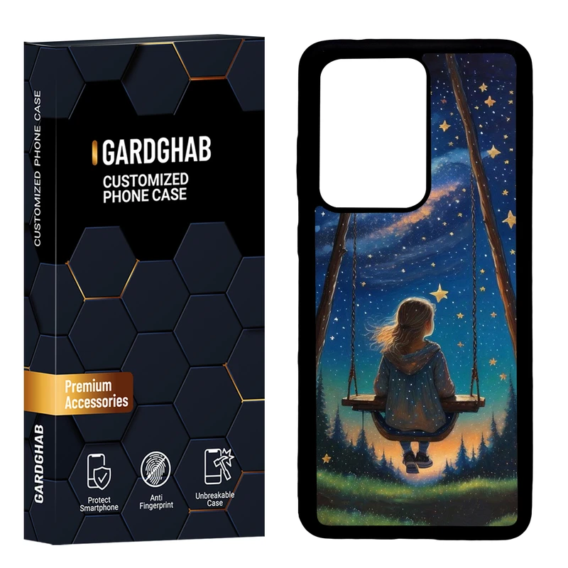  کاور گارد قاب مدل دور ژله ای پشت گلس دخترانه مناسب برای گوشی موبایل سامسونگ  Galaxy S20 Ultra