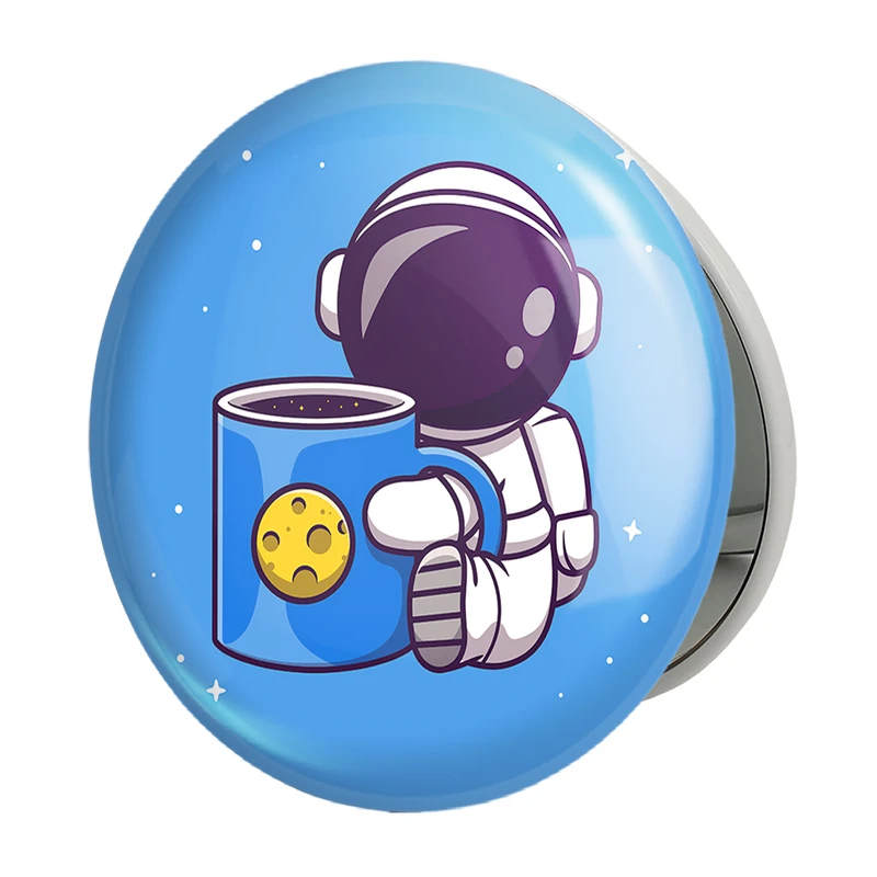 آینه جیبی خندالو طرح فضانورد مدل تاشو کد 25116 