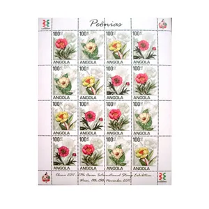 تمبر یادگاری مدل گل کد DS2372 مجموعه 16 عددی