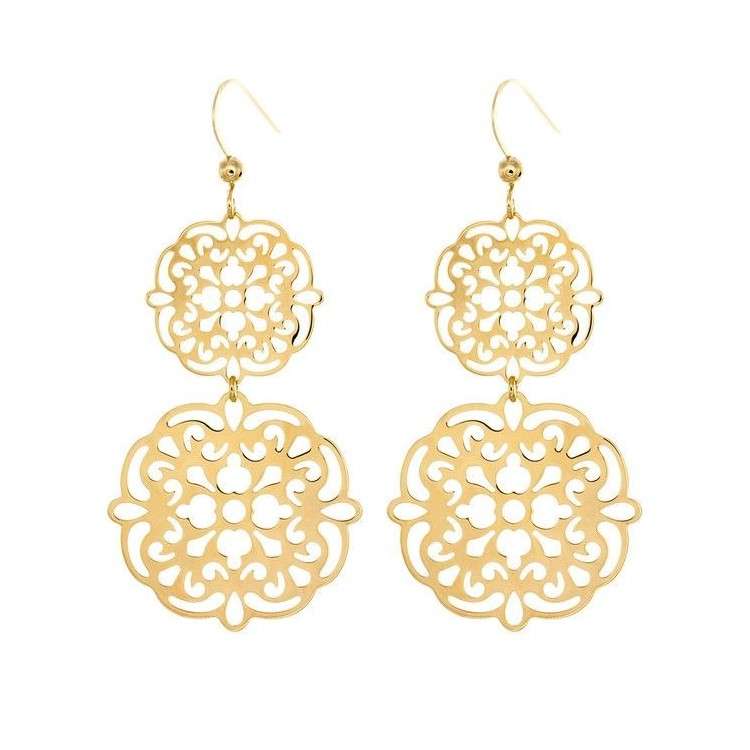 گوشواره طلا 18 عیار زنانه قیراط کد GH3701