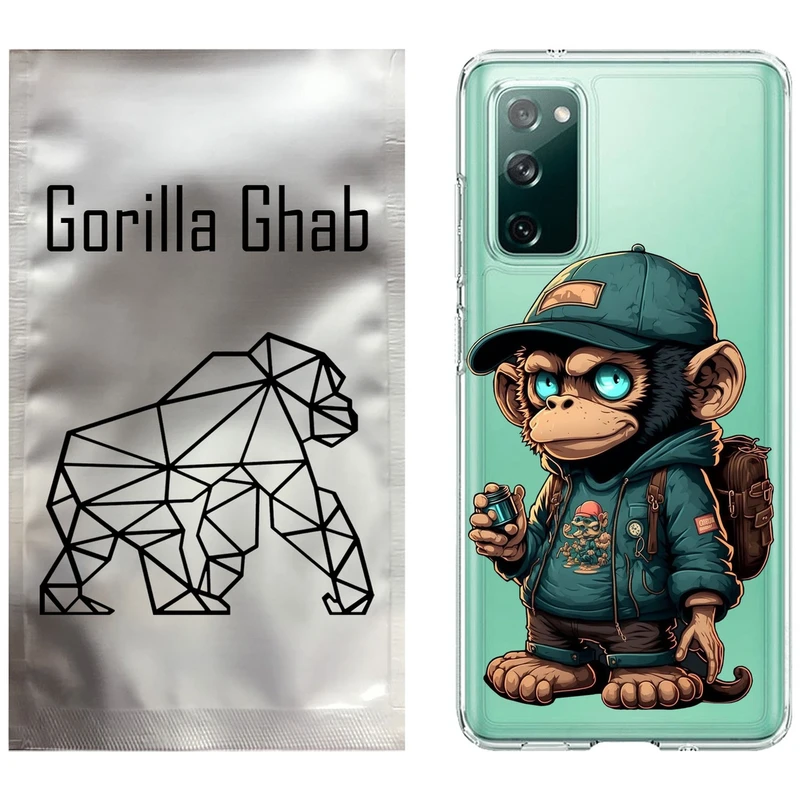 کاور گوریلا قاب مدل CLG کد 36 طرح میمون مناسب برای گوشی موبایل سامسونگ Galaxy S20 FE