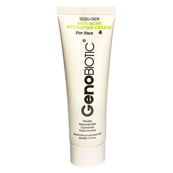 کرم آبرسان ژنوبایوتیک مدل ضد آکنه حجم 50 میلی لیتر