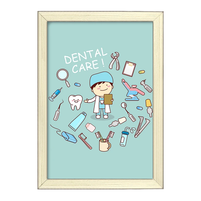 تابلو خندالو طرح دندان و دندان پزشکی کودکانه کد 36691