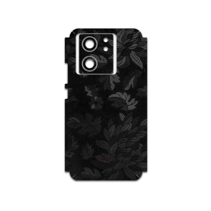 برچسب پوششی ماهوت مدل Black-Wildflower مناسب برای گوشی موبایل شیائومی 13T Pro