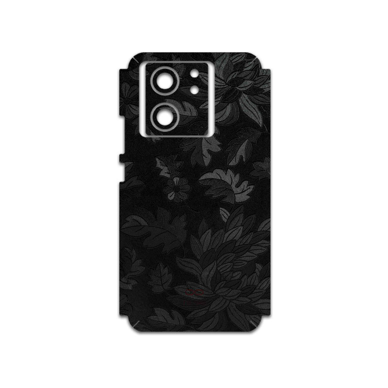 برچسب پوششی ماهوت مدل Black-Wildflower مناسب برای گوشی موبایل شیائومی 13T Pro