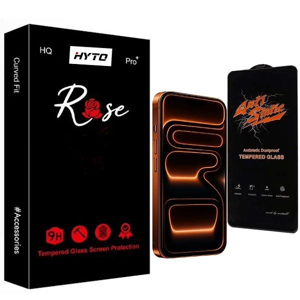 محافظ صفحه نمایش آنتی‌استاتیک هیتو مدل Rose Virex مناسب برای گوشی موبایل اپل iPhone 17 Pro max