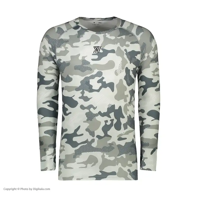 تی شرت آستین بلند ورزشی مردانه نوزده نودیک مدل TS1961 G