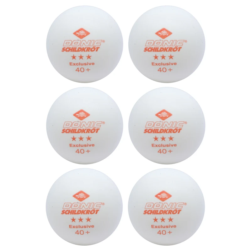 توپ پینگ پنگ دانیک شیلدکروت مدل  Exclusive 3 Stars بسته 6 عددی