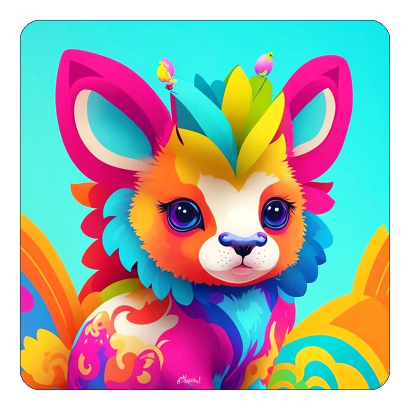 مگنت کاکتی طرح حیوانات رنگی مدل mp26694