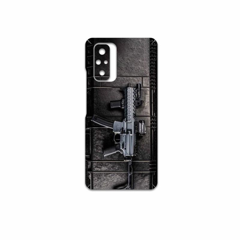 برچسب پوششی ماهوت مدل Gun مناسب برای گوشی موبایل شیائومی Redmi Note 10 Pro