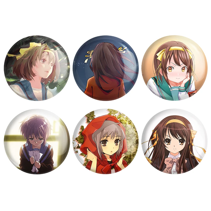 مگنت خندالو طرح انیمه ناپدید شدن هارومی سوزومیا The Disappearance of Haruhi Suzumiya کد 1430B مجموعه 6 عددی