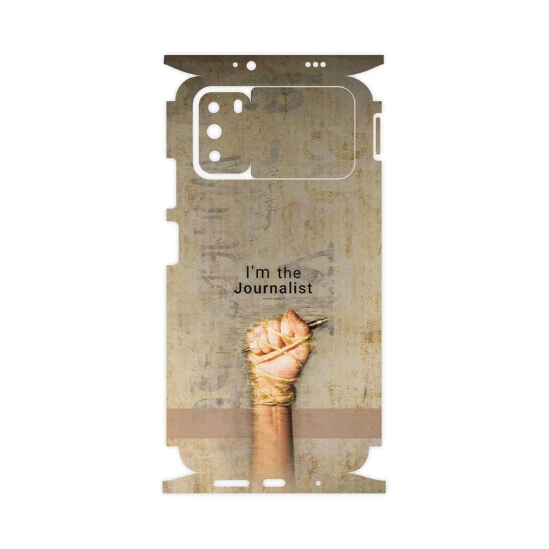برچسب پوششی ماهوت مدل Journalist-FullSkin مناسب برای گوشی موبایل شیائومی Poco M3