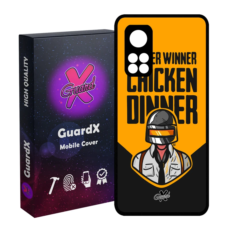 کاور گارد ایکس طرح Pubg مدل Glass10182 مناسب برای گوشی موبایل شیائومی Mi 10T / Mi 10T Pro