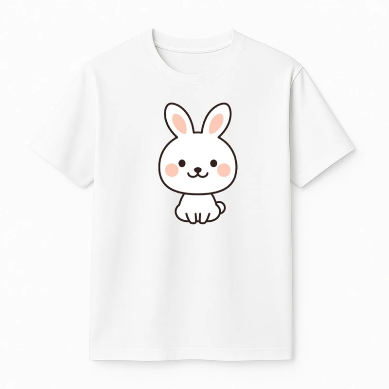 تی‌شرت آستین کوتاه دخترانه مدل خرگوش کد v7 