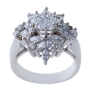      انگشتر نقره زنانه بازرگانی میلادی کد AWR_607