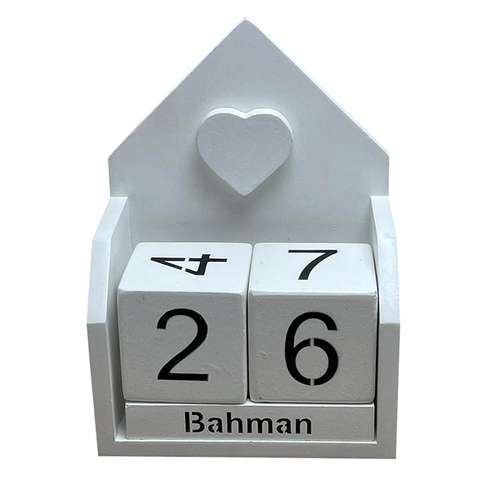 تقویم رومیزی مدل کلبه کد 02