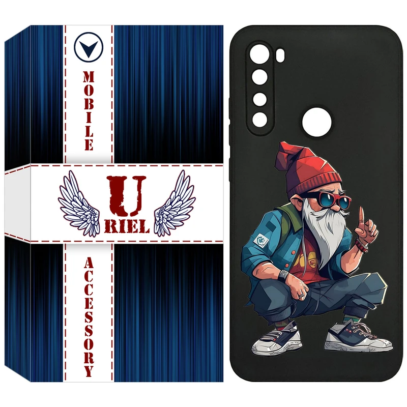 کاور یوریل قاب مدل KSH کد 48 طرح پیرمرد مناسب برای گوشی موبایل شیائومی Redmi Note 8
