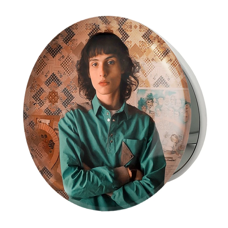 آینه جیبی خندالو طرح مایک سریال استرنجر تینگز Stranger Things مدل تاشو کد 19309 