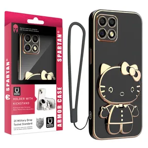 کاور اسپارتان مدل Kitty Strap مناسب برای گوشی موبایل آنر X8A به همراه بند