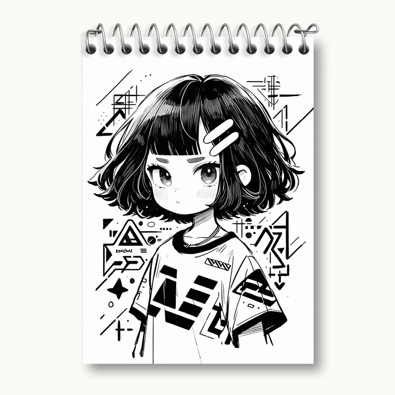 دفتر یادداشت 50 برگ خندالو طرح دخترانه کد N3024